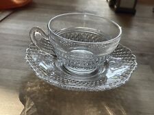 Crystal Clear Cambridge Mt. Vernon Cup and Saucer  Buy one or all- 12 Available