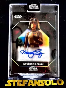 2024 STAR WARS TOPPS CHROME BLACK AUTO #ADS-MM GOVERNOR PRYCE - Picture 1 of 2