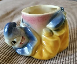Vintage Shawnee Colorful Yellow Blue Pink Clown Succulent Planter 1940 - 1950s - Picture 1 of 4