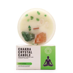 Chakra Crystal Candles - Heart Chakra - Picture 1 of 5