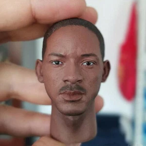 Delicate Painting Hot 1/6 Men In Black Will Smith Head Sculpt Fit 12" Figure - Picture 1 of 4