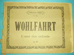 L'ami des enfants 50 melodie per piano a 4 mani Op. 87 Wohlfahrt Ed. Izzo vintag - Picture 1 of 1