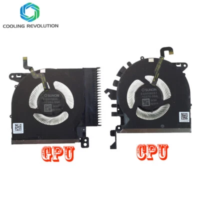 Laptop CPU GPU Cooling Fan DC5V for HP ZBOOK15 Studio G8 M74254-001 - Image 1 of 2