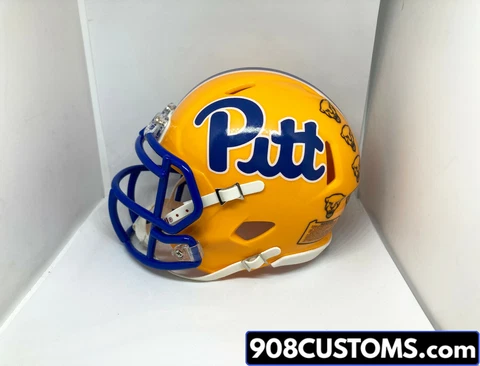 Custom Pitt Panthers Primary 2021 Mini Football Helmet Cover