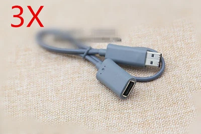 Lot Of 3 0.5m USB extension cable cord For Microsoft XBOX 360 Kinect WiFi - Image 1 of 4