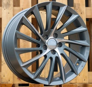 4 x 16 Inch 5x98 Multi Spoke Grey Polished Wheels: Fits For Alfa Romeo Fiat - Picture 1 of 1
