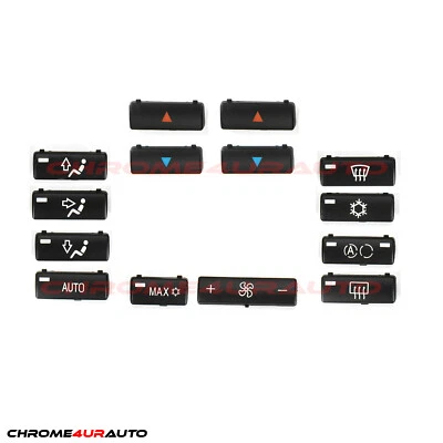 For BMW E39 E53 525 530 540i M5 X5 Replacement Climate A/C Control Panel Buttons - Image 1 of 2