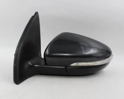 Espelho de porta preto lateral esquerdo do motorista compatível com 2010-14 Volkswagen Golf OEM #18503 - Imagem 1 de 4