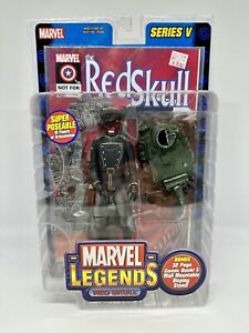 Crâne rouge Marvel Legends série V avec jouet de bande dessinée Biz 2003