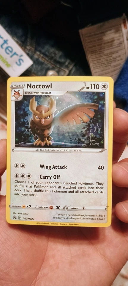 Noctowl SWSH027 SWSH: Sword & Shield Promo Cards Holo - Image 1 of 3