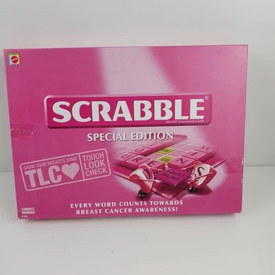 Scrabble Special Pink Edition Breast Cancer Awareness Board Game Complete - Image 1 of 4