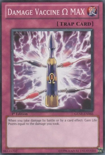 Damage Vaccine Omega MAX - GENF-EN066 - Common - 1st Edition - Damaged - Image 1 of 1