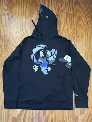 Sudadera con capucha Los Angeles Rams New Era talla grande nueva con etiquetas Foto 1 de 2