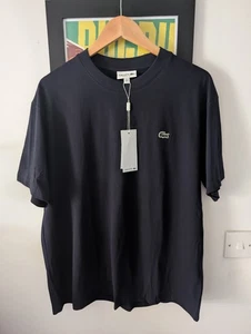 Lacoste Herren T-Shirt Halbarm Rundhals Weich Pima Baumwolle Tee LARGE Neu - Bild 1 von 8