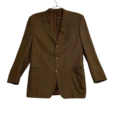 CANALI Proposta Men’s Blazer Wool 3 Button Brown Sport Coat Jacket Sz 56L - Image 1 of 4