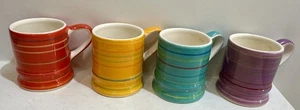 Juego de 4 tazas de café espresso pintadas a mano Whittard of Chelsea - Imagen 1 de 12