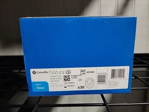 30 ConvaTec Natura 421893 Two-Piece Closed-End 8" Pouch 2-3/4" Exp 2029 - Picture 1 of 2