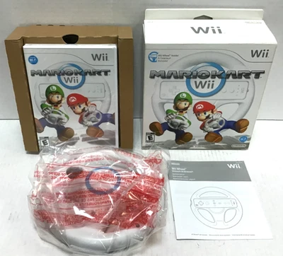 (MA3) Nintendo Wii Mario Kart Complete in Box with Wheel Bundle - Image 1 of 4