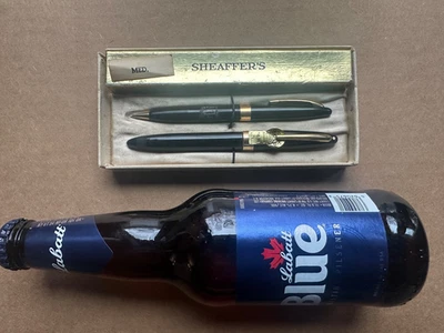 Vintage Sheaffer's Pen 14k Gold Nib & Mechanical Pencil Set NOS Un used NR ! - Image 1 of 4