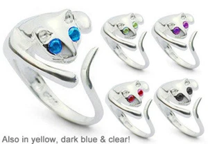 Cat Ring - Adjustable - Ladies One Size Fits All Rings For Women - Picture 1 of 4