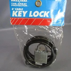 BikeXtras The Great Protector 6' Cable Llave Bloqueo NUEVO Bicicleta Bicicleta Candado 1990 - Imagen 1 de 3