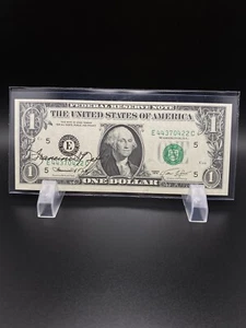 1974 - 1 Dollar bill Autographed note paper money. Very Nice Bill. - Picture 1 of 4