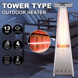Pyramid Outdoor Patio Heater 13KW Adjustable Power Waterproof Windproof Protect - Picture 1 of 14