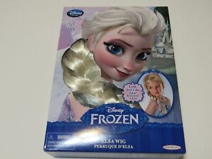 Disney Frozen Children's Halloween Dress Up Blonde Costume Elsa Wig NIB
