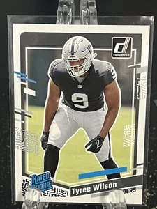 TYREE WILSON----2023 PANINI----DONRUSS---RATED ROOKIE----RAIDERS--FREE SHIPPING - Picture 1 of 2