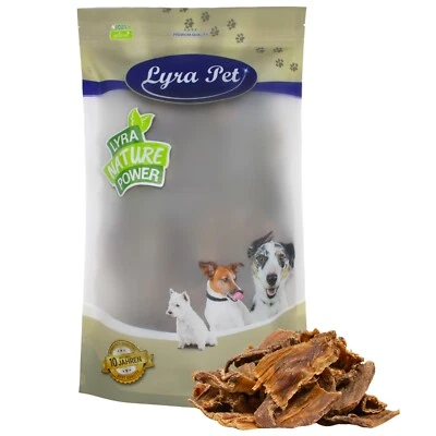 1 kg Rinderdörrfleisch Chips 4 - 10 cm Hundesnack Belohnung Zahnpflege Lyra Pet® - Bild 1 von 4