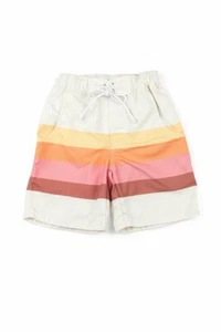Well Dressed Wolf Wildling Vanilla Camp Stripe Board Shorts size 6 NWT - Picture 1 of 4