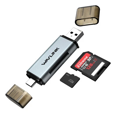 Card Reader USB 3.0 Type C Micro SD TF OTG Smart Memory Adapter Laptop Computer - Image 1 of 4