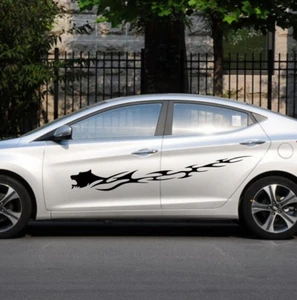 Calcomanías de coche cabeza de tigre llama 70"" para Verna Elantra cupé vinilo puerta pegatina CD55 - Imagen 1 de 5