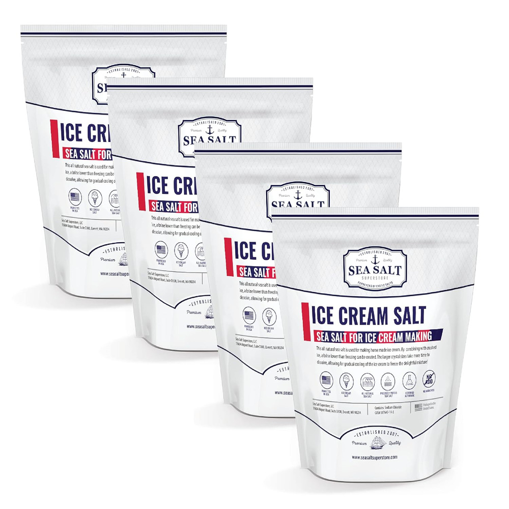 Ice Cream Salt - All-Natural Rock Salt for Ice Cream Maker, Universally with All