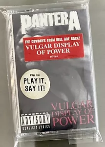 PANTERA VULGAR DISPLAY OF POWER Cassette ©1992 ATCO PROMO HYPE NOS SEALED RARE! - Picture 1 of 8