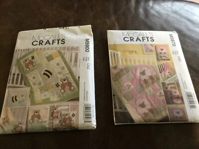 McCalls M5900 & M5870 2009 Baby Quilt + sewing pattern uncut Sheep Bear Bee Lamb - Image 1 of 4