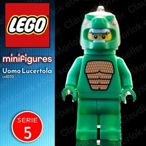⭐ LEGO Männchen Eidechse Minifigur col070 Serie 5 8805 Lizard Man col05-6 - Bild 1 von 7