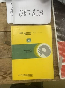 John Deere 2355/2555 Tractors Operator Manual OM-L57751 - Picture 1 of 13