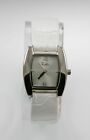 Relic Watch Womens White Leather Stainless Steel Silver Water Resistant Quartz