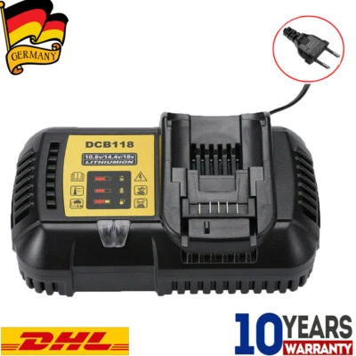 FOR DEWALT Schnell Ladegerät Für DeWalt DCB 118 XR FlexVolt 18V/54V Akku Ladestation