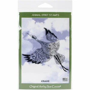 Earthart International Animal Spirit Cling Stamp - Crane - Picture 1 of 1
