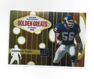 2005 Topps Chrome Golden Anniversary Golden Greats #GA4 Lawrence Taylor NMMT - Picture 1 of 2