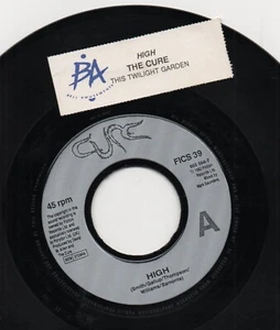 CURE high*this twilight garden 1992 UK FICTION 7" JUKE BOX 45 w/TITLE CARD - Picture 1 of 2