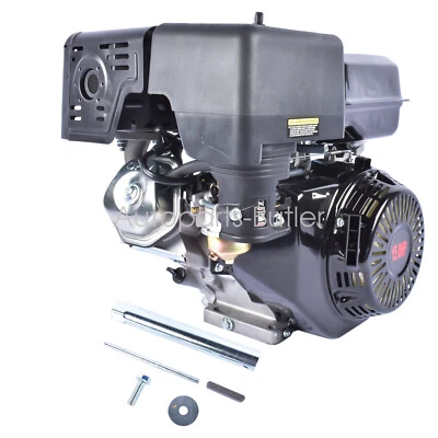 15HP/13HP OHV Horizontal Shaft 4-Stroke Gas Engine Motor 420cc/389cc 6.5L 8600W - Image 1 of 4
