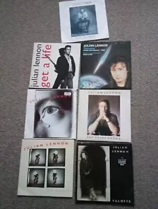 JULIAN LENNON 7 7" SINGLES - TOO LATE FOR GOODBYES , SAY YOU'RE WRONG - Picture 1 of 6