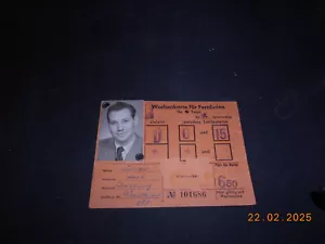 Mapa semanal años 50 aprox con foto ferrocarril Duisburgo - Imagen 1 de 2