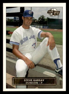 Steve Karsay 1992 Fleer Excel  Card #244 Dunedin Blue Jays - Image 1 of 2