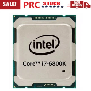 Intel Core i7-6800K 3.4 GHz 6-Core 12 THREADS PROCESSOR Socket 2011-v3 X99 CPU - Picture 1 of 14