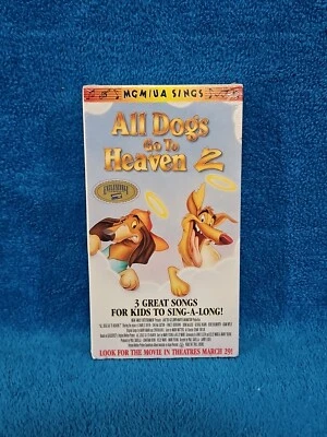 All Dogs Go To Heaven 2 VHS 1996 MGM/UA Sings VCR Video Tape Sing Along Songs - Image 1 of 2