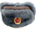 Vtg Russian Winter Cap Ushanka Size 58 Ear Flaps Cold Weather Hat Great Cond!
